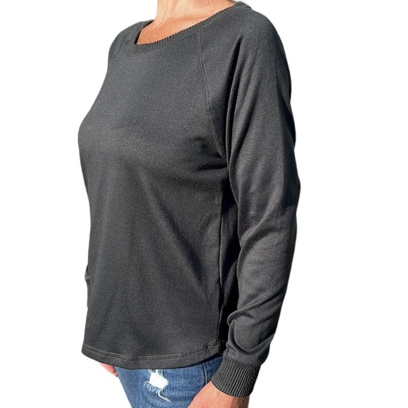 Splendid Anthropologie Sweater Long Sleeve Top Charcoal‎ Gray M - Picture 3 of 7
